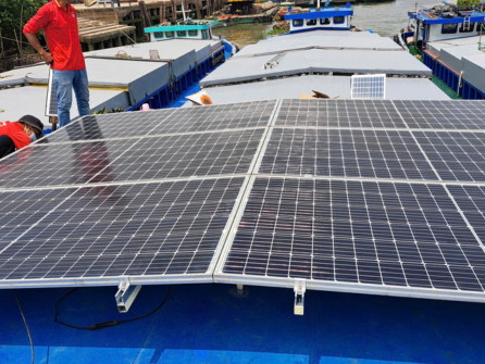 Hệ độc lập cho ghe lúa trẹt miền Tây không có điện