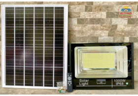 Đèn Năng Lượng Mặt Trời 1000W, IP68, Kèm Remote